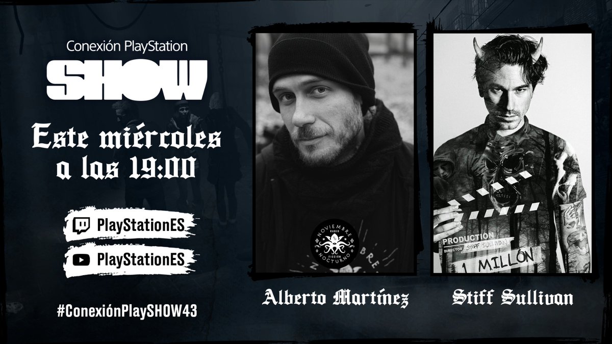 ¿Truco o trato?🎃¡Celebramos #Halloween en #ConexiónPlaySHOW!🦇Y qué mejor que invitar a <a href="/StiffSullivan/">Stiff Sullivan</a> y a <a href="/Lavdano/">Láudano</a> de <a href="/NoviembreNoc/">Noviembre Nocturno</a> a este escalofriante programa. ¡Habrá SORTEAZO de Until Dawn!
Nos vemos este miércoles a las 7PM en Twitch y Youtube 😎#ConexiónPlaySHOW43