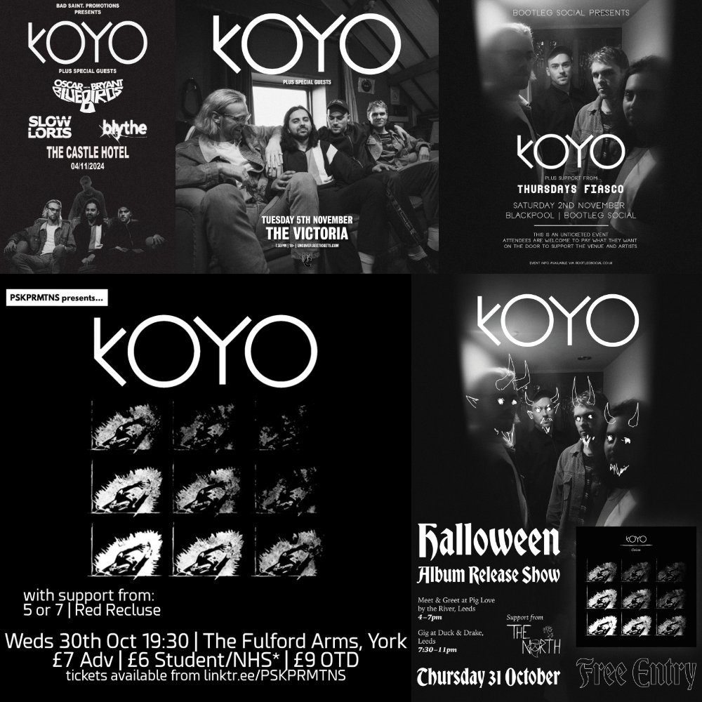 Big week this week! Grab tickets while you can👇
koyoband.com/live