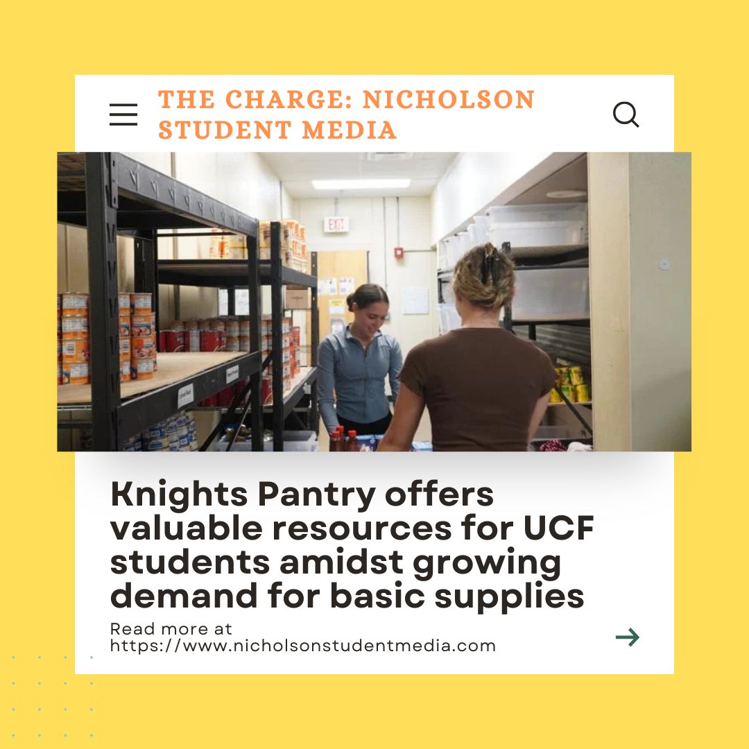 UCF Knights Helping Knights Pantry tweet media