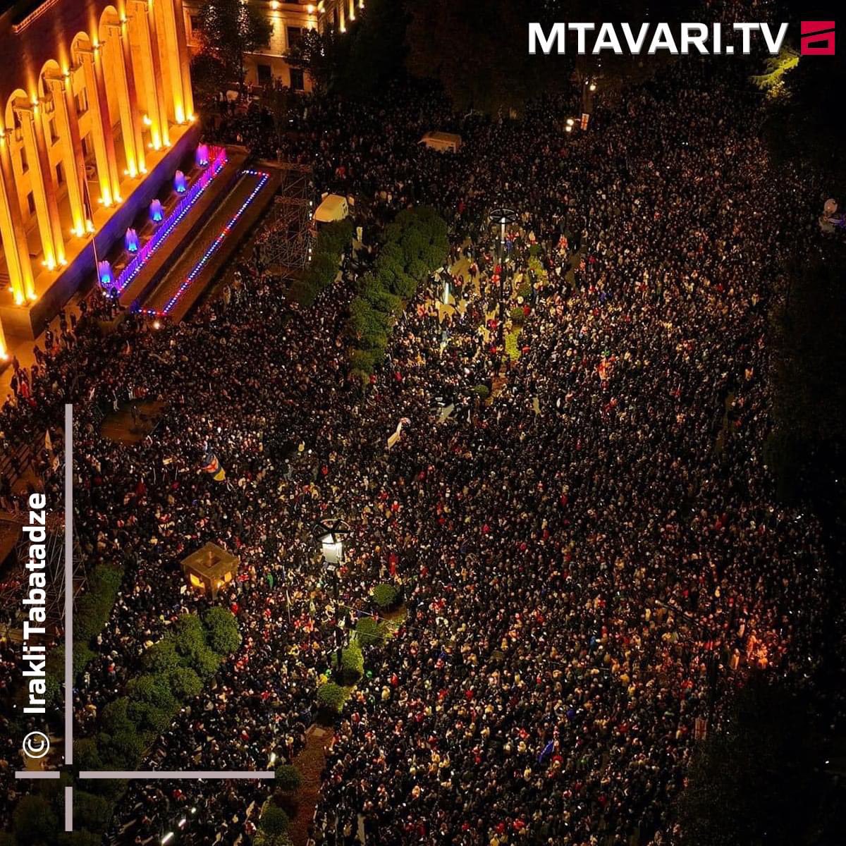 MtavariChannel's tweet photo. Protest against the rigged elections in #Georgia 🇬🇪🇪🇺 https://t.co/kpsKlMwvog