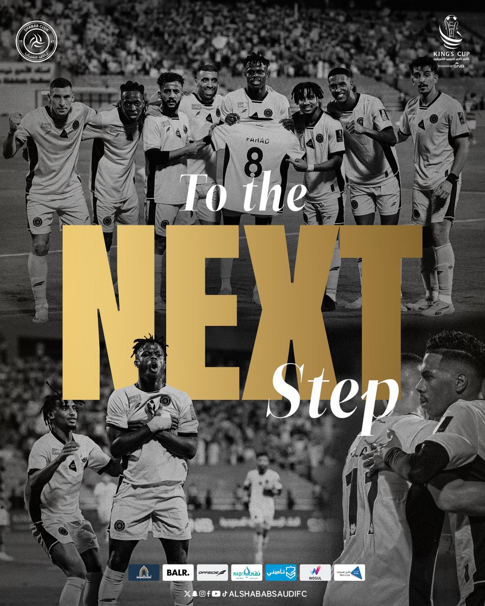 AlShababSaudiFC's tweet photo. بخطى ثابتة.. 
نحو المرحلة المقبلة ✔️

مبرووك يا ليوث 🤍

#يلا_شباب #أغلى_الكؤوس https://t.co/1r1SLxcYaq