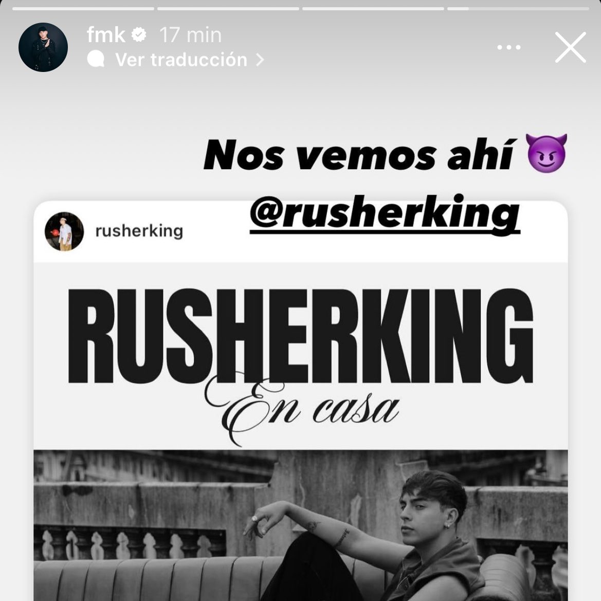FMK estará acompañando a Rusherking en su show de este 3 de Diciembre.

ticketek.com.ar/rusherking/tea…