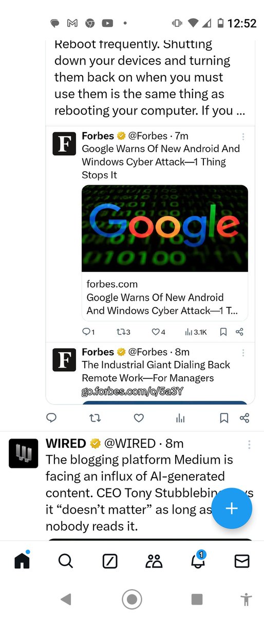 GAmsterdam's tweet photo. Reboot frequently. Shutting down your devices and turning them back on when you must use them is the same thing as rebooting your computer. If you must, take the battery out and put it back in to turn it back on.
https://t.co/1QGchRu7bb https://t.co/p99wVJSiwe
