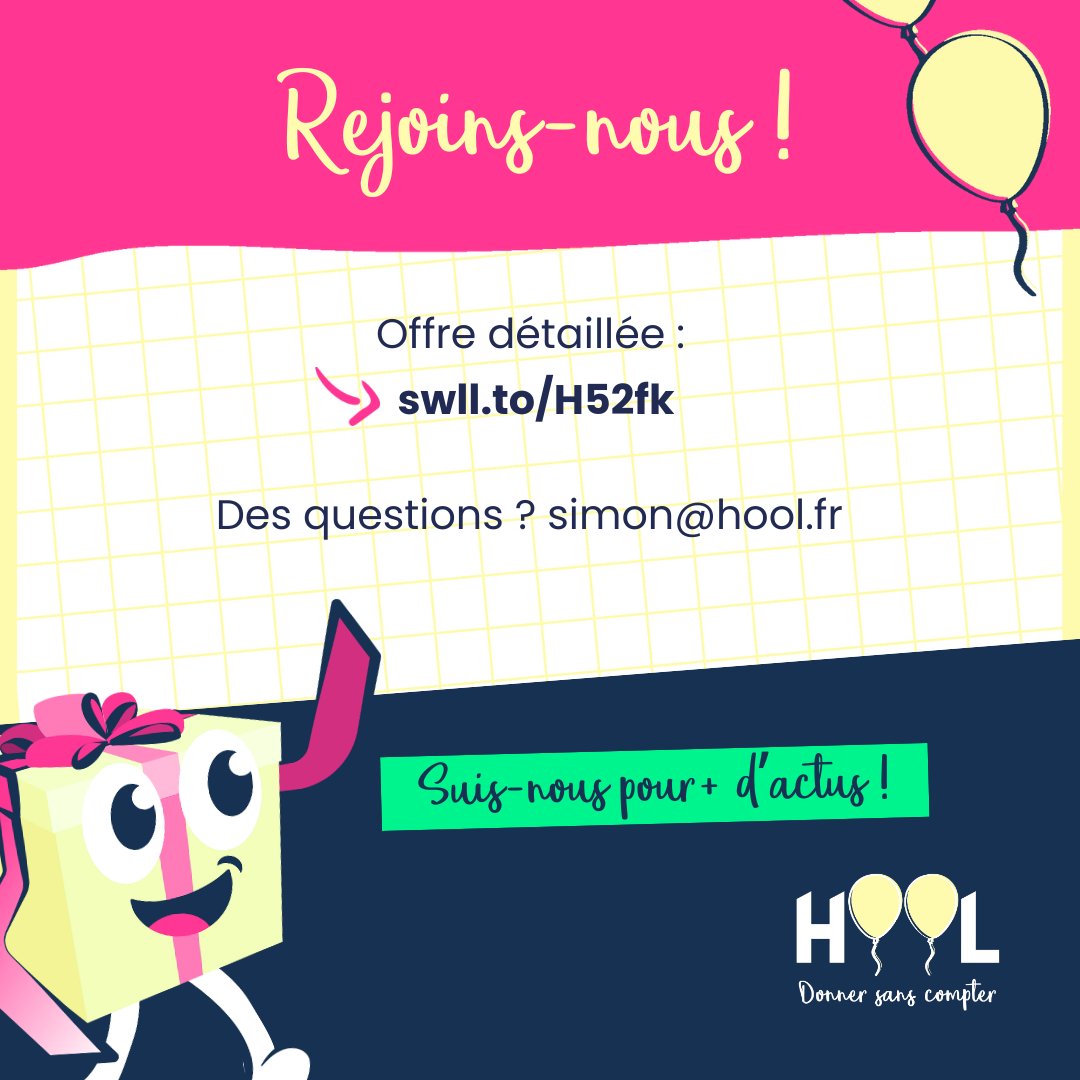 📢 HOOL cherche sa future pépite, Responsable Commercial Île-de-France, H/F. Rejoignez une start-up ESS qui allie solidarité et innovation. 
Pour candidater, c'est par ici : swll.to/H52fk
#recrutement  #emploi
