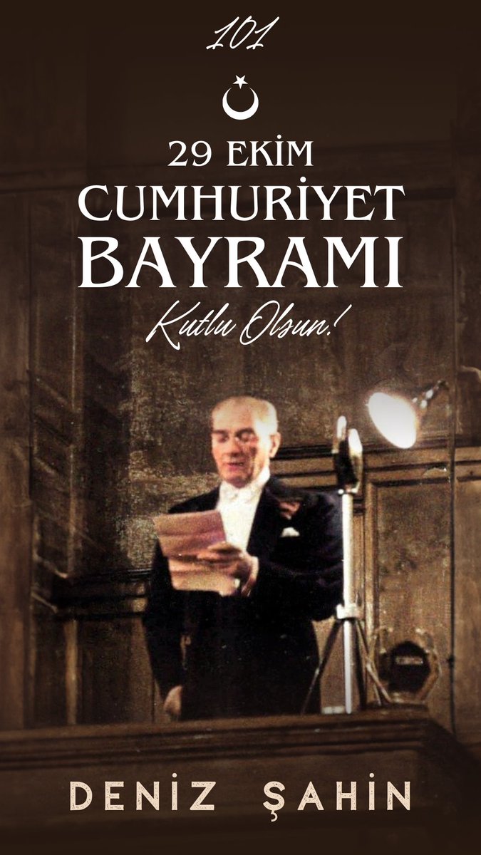 Geçmişimizin mirası, geleceğimizin değeri "Cumhuriyet"imizin 101. Yıl Dönümü'nü gururla kutluyor, Türkiye Cumhuriyeti'mizin Kurucusu Gazi Mustafa Kemal Atatürk ve silah arkadaşlarını minnetle yâd ediyoruz...

Nice asırlara...

#29Ekim
