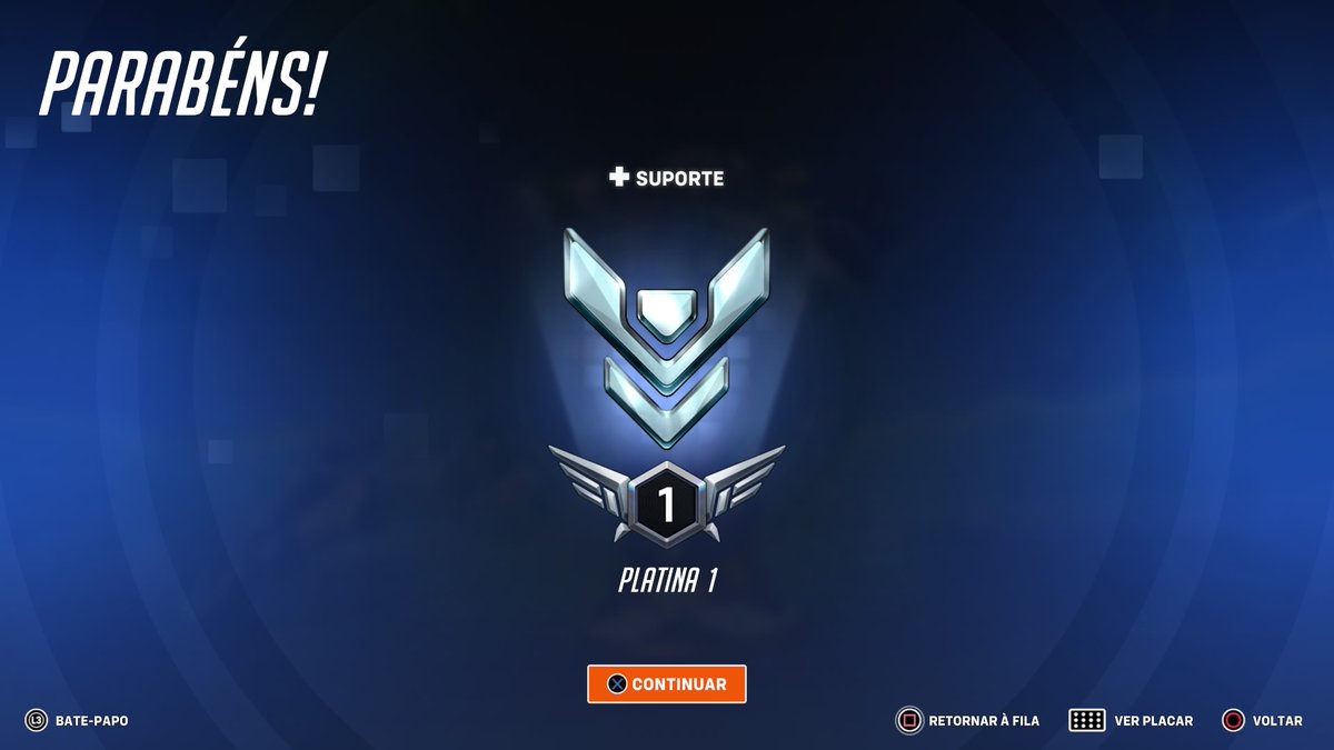 Finalmente voltei pro Platina !!!
