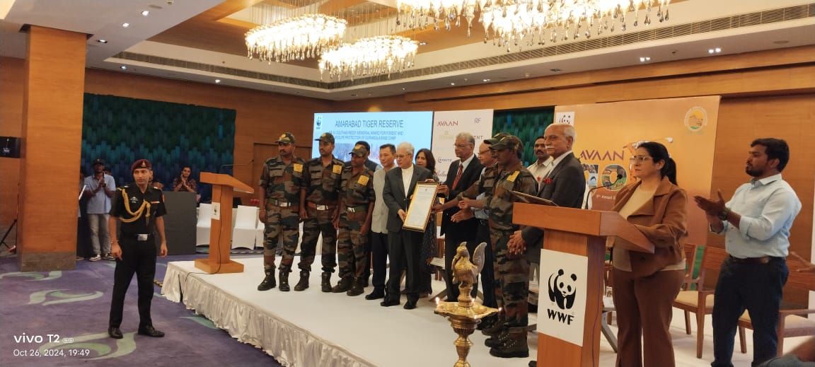 Thank you, <a href="/WWFINDIA/">WWF-India</a>, for recognizing the dedication of our base camp watchers at ATR. Their efforts in conservation and wildlife protection have been instrumental in holding the Tigers and their habitat together. <a href="/rohithgopidi/">Rohith Gopidi, IFS</a> <a href="/HiHyderabad/">Hi Hyderabad</a> <a href="/HarithaHaram/">Telangana Forest Dept.</a> @TeamSurekha <a href="/bsushantifs/">Sushant Bobade IFS</a>