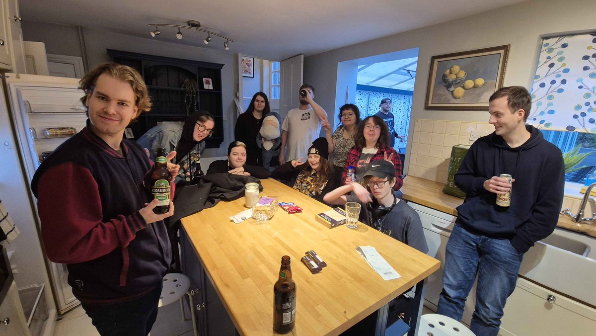 The only semi group photo I think we took with me doing spells on a cup