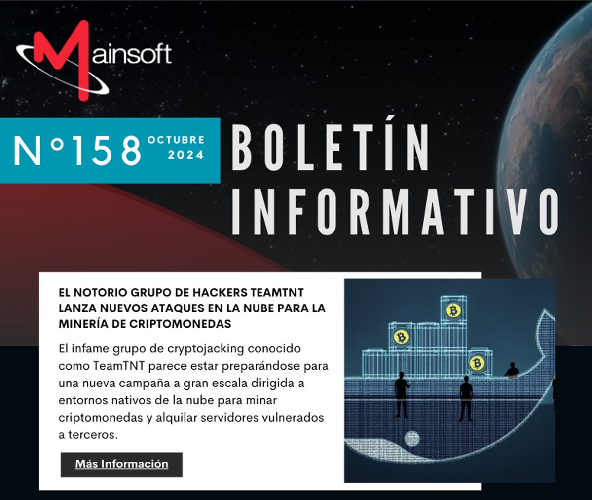 MainsoftPeru's tweet image. ¿Quieres enterarte de este y otros boletines de Ciberseguridad que tenemos para ti? Ingresa a mainsoft.cl/boletines-ti/ y ponte al día con las últimas noticias.