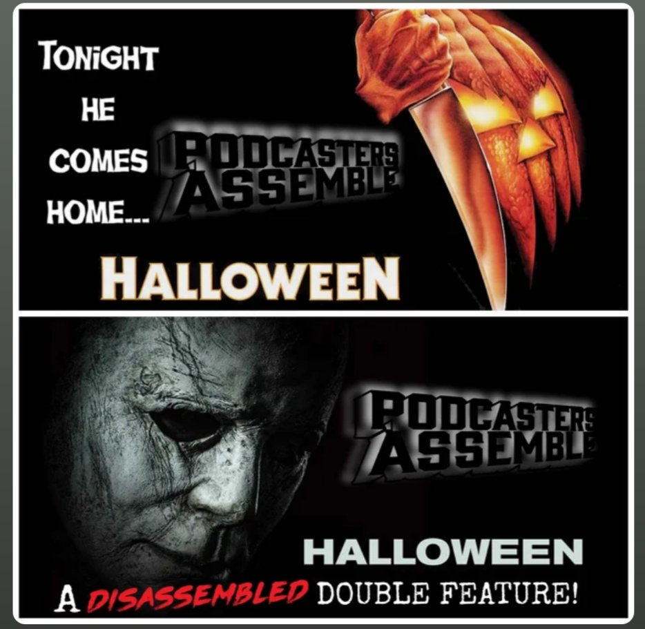 Just in time for #Halloween check out our #PodcastersDisassembled #DoubleFeature with #Halloween78 and #Halloween2018! 

#MichaelMyers #JohnCarpenter #LaurieStrode #JamieLeeCurtis 

open.spotify.com/episode/3cLhrq…