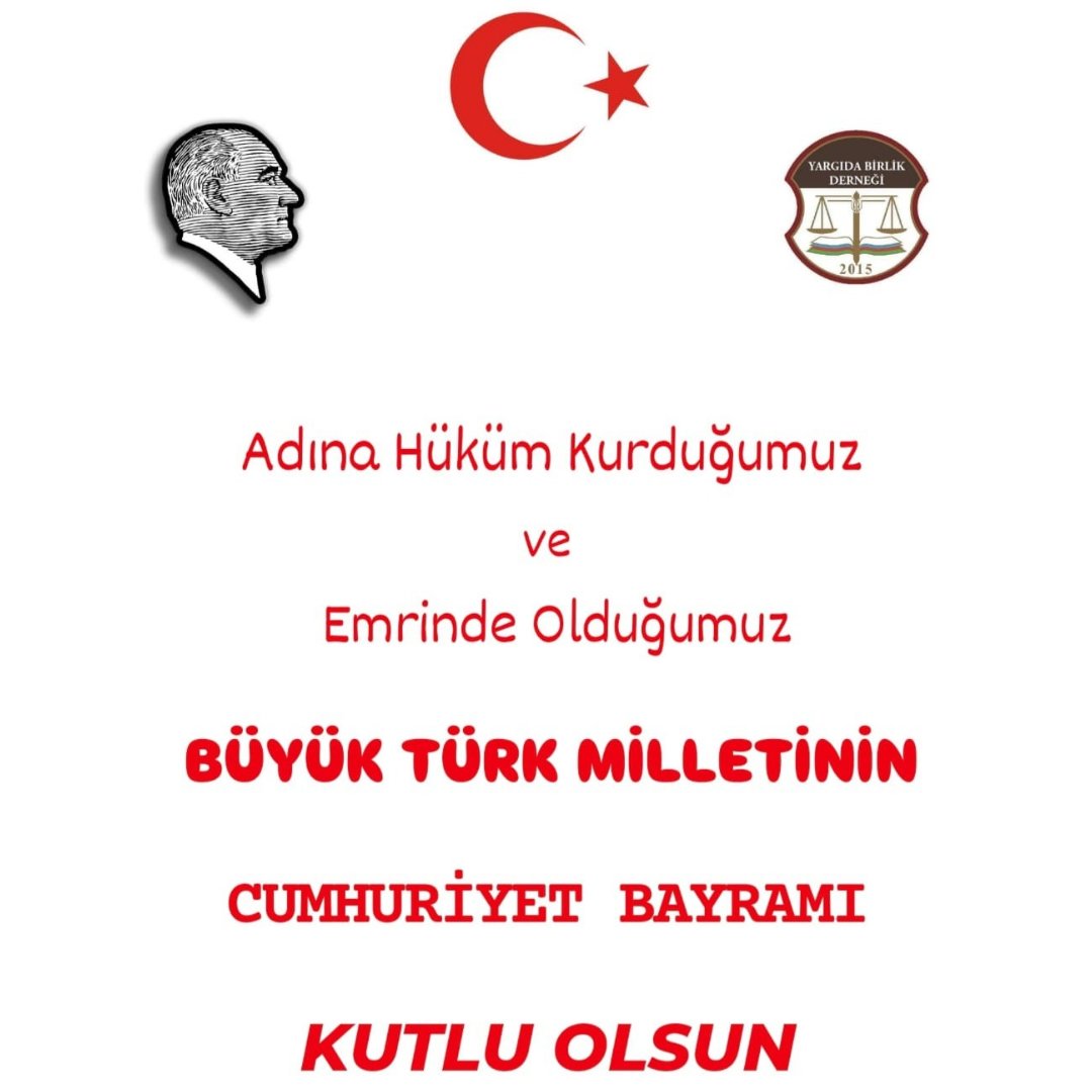 8 Temmuz 2024
YBD Anıtkabir Ziyareti Anı Defterinden:

"...Ufkun ötesinde Torosların en tepesindeki bir obada tüten Ocak ateşi niteliğindeki birliğimizi oluşturan fikri hür, vicdanı hür, irfanı hür hâkim ve Cumhuriyet savcıları olarak sadece ve sadece adına hüküm kurduğumuz Büyük