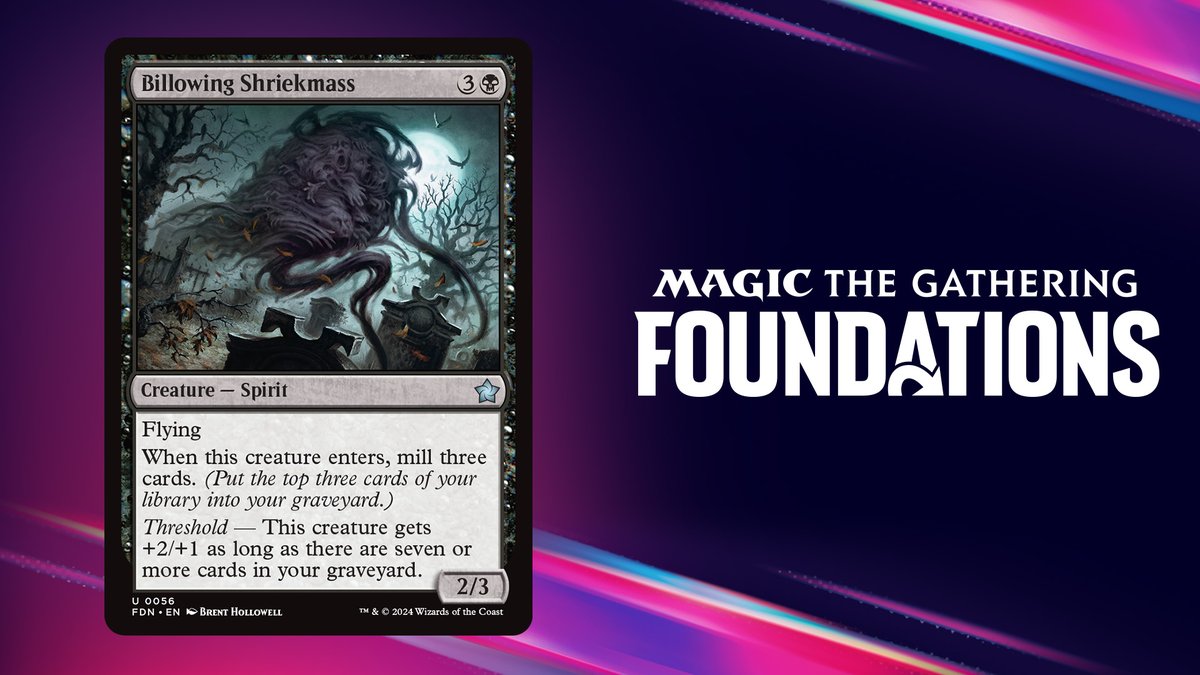 We've got an #MTGFoundations preview to share with you today!

"Mr. Undulating Screamorb? Please, that's my father's name. You can call me..."