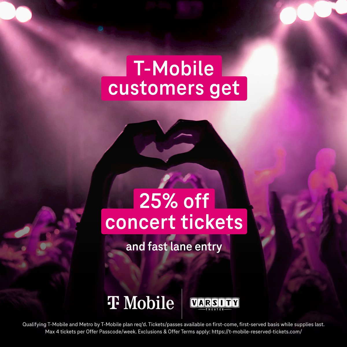 Fast Lane entry AND exclusive ticket offers with @tmobile? Name a more iconic duo… we’ll wait. livemu.sc/3zF19I8