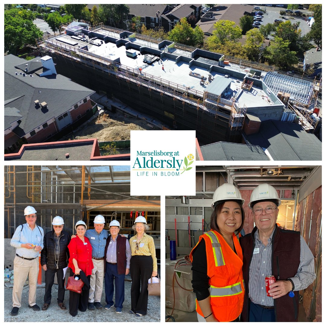 AlderslyInBloom's tweet photo. What an absolutely delightful afternoon exploring the exciting Marselisborg expansion! 🏗️👷‍♂️

The topping-off luncheon with Cahill Contractors was a fantastic celebration of progress as we marked the roof deck's completion. Cheers to all the amazing work ahead! https://t.co/rpCC47exYi