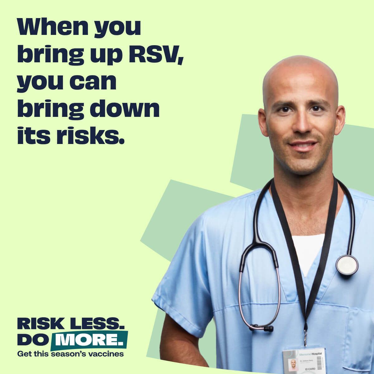 lafp_familydocs's tweet image. Your patients 75+ or 60+ with conditions such as lung disease or diabetes might not know RSV puts them at serious risk. Educating patients can help raise vaccination rates and lower infections. @aafp @HHSGov
