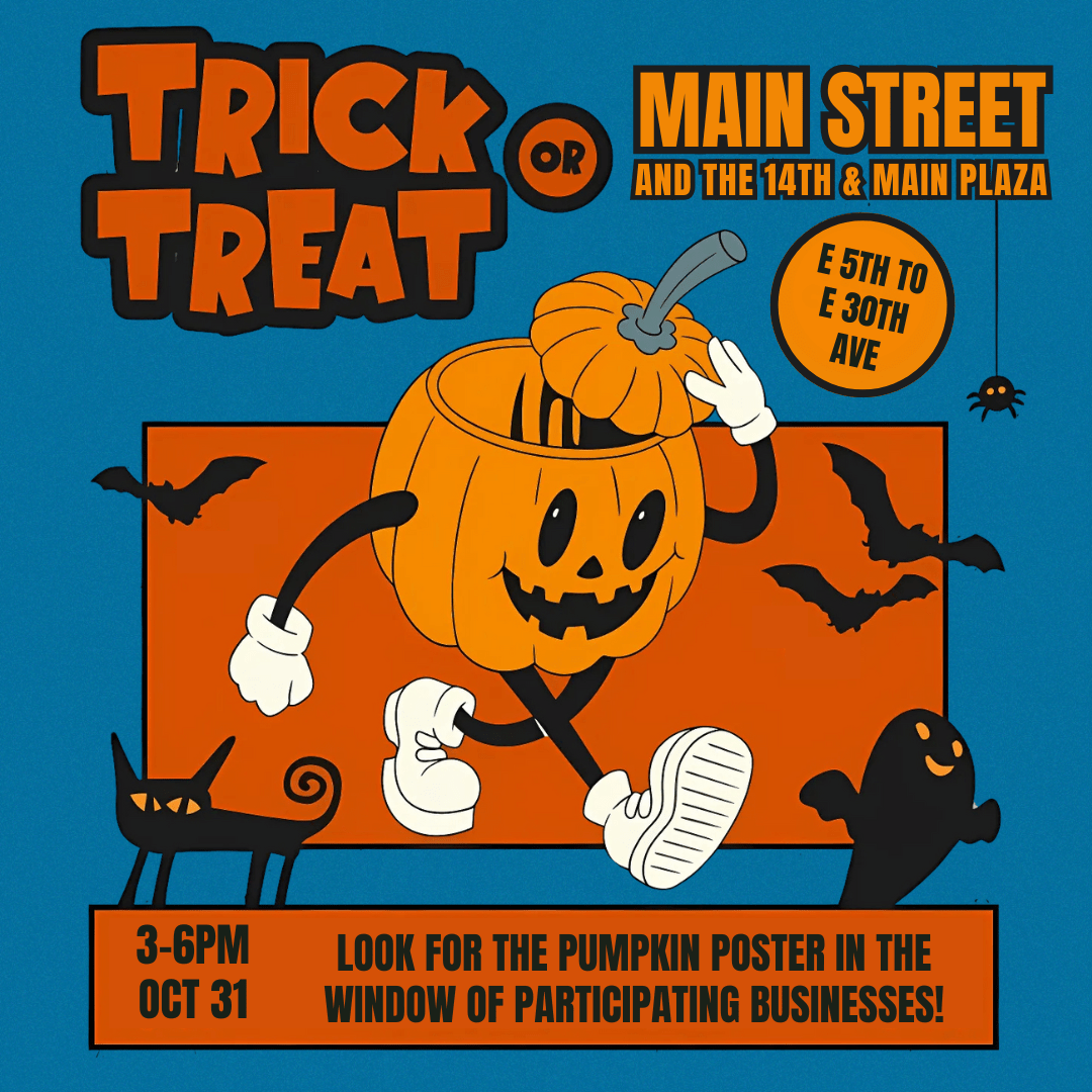 Come one, come all! Our Main Street store is welcoming trick-or-treaters on October 31 as part of the @mountpleasantbia Safe Trick or Treat! Goodies will be available between 3 and 6 pm so be sure to take advantage.

More info at mountpleasantbia.com/main-street-sa…