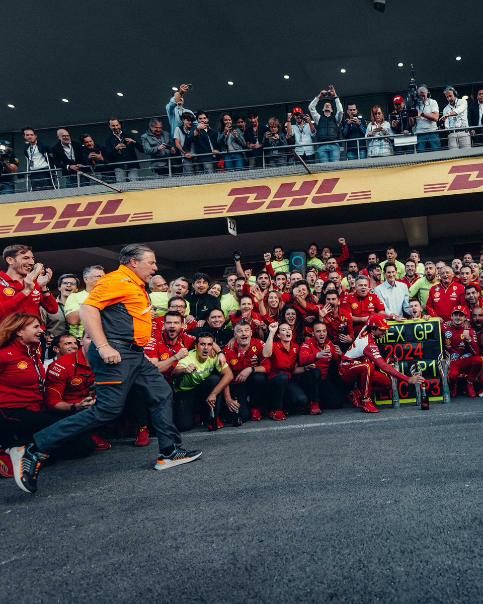 ScuderiaFerrari's tweet photo. A short story 🍾😂

#MexicoGP #F1 https://t.co/YnTvC42S37