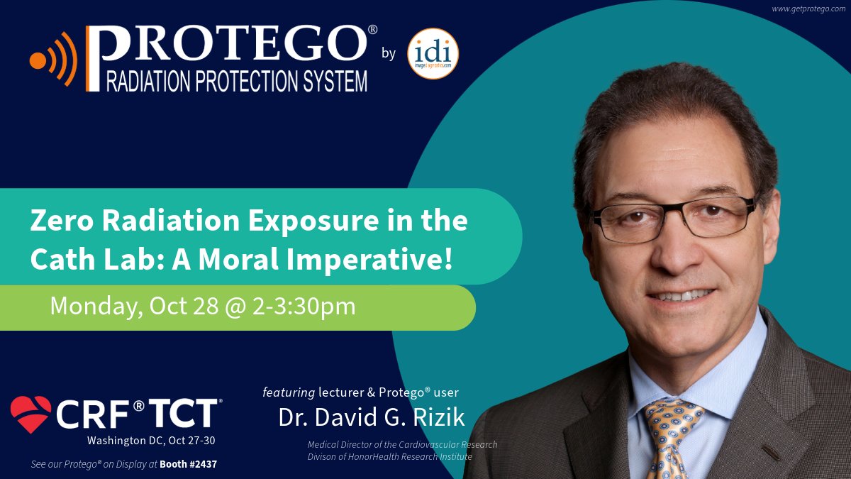Protego® Radiation Protection System (@protego_system) on Twitter photo Attend this important discussion starting at 2pm in the Innovation Theater. We need improved #RadiationProtection in the #CathLab! Featuring <a href="/HRInstitute_AZ/">HonorHealth Research Institute</a> 's <a href="/RizikMd/">David Rizik, MD</a>, user of our Protego! #TCT2024 Attend this important discussion starting at 2pm in the Innovation Theater. We need improved #RadiationProtection in the #CathLab! Featuring <a href="/HRInstitute_AZ/">HonorHealth Research Institute</a> 's <a href="/RizikMd/">David Rizik, MD</a>, user of our Protego! #TCT2024