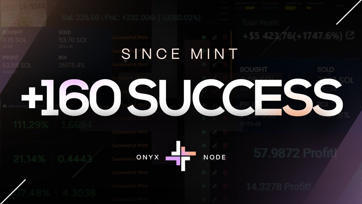 With 190+ success posts since mint and countless users cooking in silence, hitting wins, and leveling up every day.

 Onyx Node is thriving—and it’s all thanks to constant updates from our dedicated team.

Join our Discord server for more info and enjoy a FREE 60minute trial now
