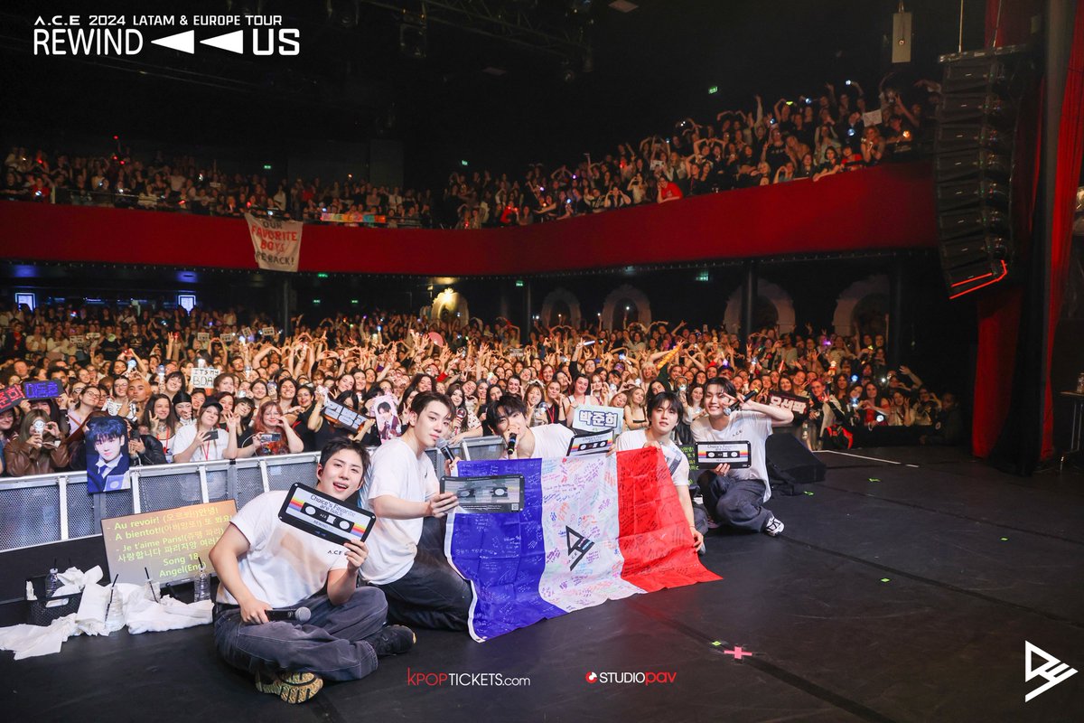 StudioPAVEurope's tweet photo. Paris, France 🇫🇷 | 𝐀.𝐂.𝐄 𝟐𝟎𝟐𝟒 𝐋𝐀𝐓𝐀𝐌 &amp; 𝐄𝐔𝐑𝐎𝐏𝐄 𝐑𝐄𝐖𝐈𝐍𝐃 𝐔𝐒 𝐓𝐨𝐮𝐫

#ACE #에이스 #REWINDUSTOUR #REWINDUS_EUROPE #ACE_LATAM_AND_EUROPE_TOUR https://t.co/umxpawqDey