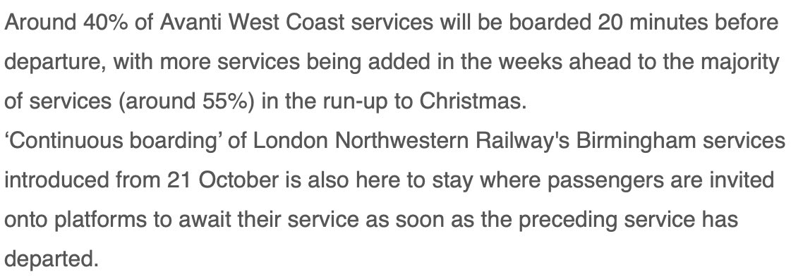 To help cure overcrowding at Euston, Network Rail and train operators are to allow passengers access to platforms to board earlier than has recently been the case. I do wonder why this was not already happening.