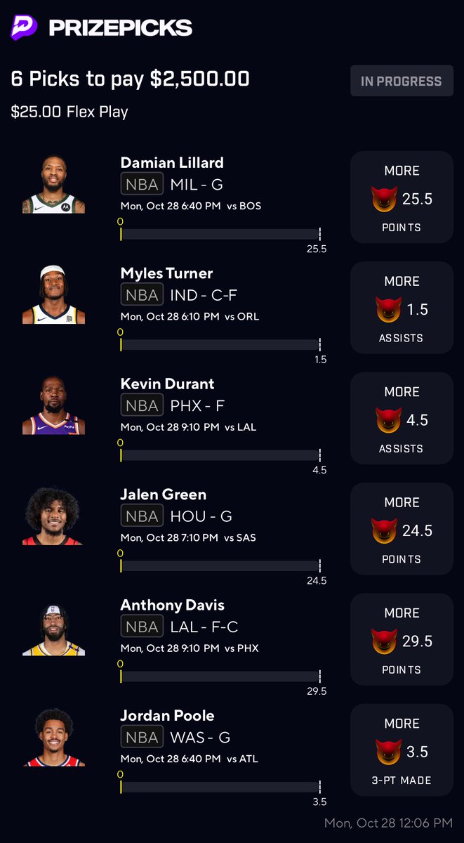 BubbaPrizePrick's tweet photo. NBA protected play and free play

11 games with lots of potential

Feel free to mix and match

See you in the promise land🫡 #prizepicks #PrizePicksNBA https://t.co/AdjxY255nO