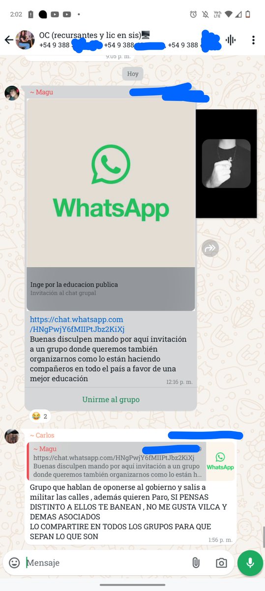 PubliCami's tweet photo. En Jujuy siguen jodiendo los grupos políticos en las Universidades (UNJU), no me sorprende que sean del Partido de Trabajadores Socialistas (PTS). Solo hartan en los grupos de las materias.

Ahí está el link si quieren tirarle mierda al grupo. 🖕🖕🖕 https://t.co/OQI1KeUfvz