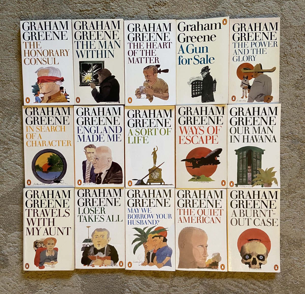 Graham Greene, a selection 
Penguin Books
Early ’80s editions