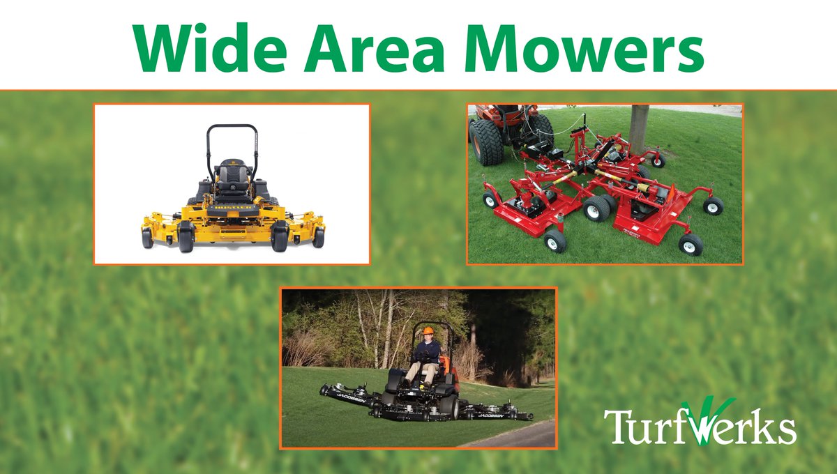 Zero-turn, ride-on, pull-behind-- we have a wide selection of wide-area mowers. We thought we'd compare them here -&gt; davisequip.com/news/turfwerks…