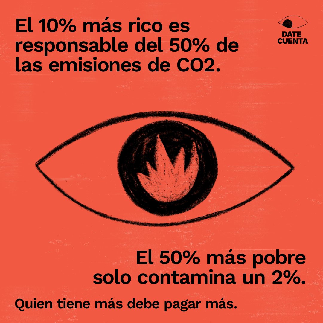 Los ultrarricos exploran el espacio, mientras millones viven en entornos contaminados. ¿Cómo es posible que unos alcancen las estrellas y otros no tengan un ambiente digno? 🌳👁️

¡Impuestos progresivos ya! #DateCuenta date-cuenta.org