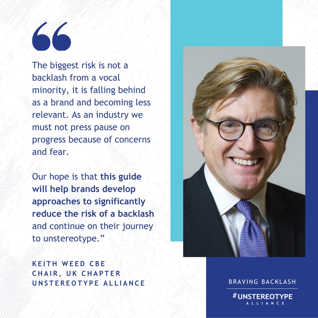 📣 The Unstereotype Alliance UK National Chapter have just launched a new 10-point guide to help mitigate and manage backlash and embrace the strong commercial benefits of inclusive advertising.
 
Check out the abridged version here: unstereotypealliance.org/en/resources/r…