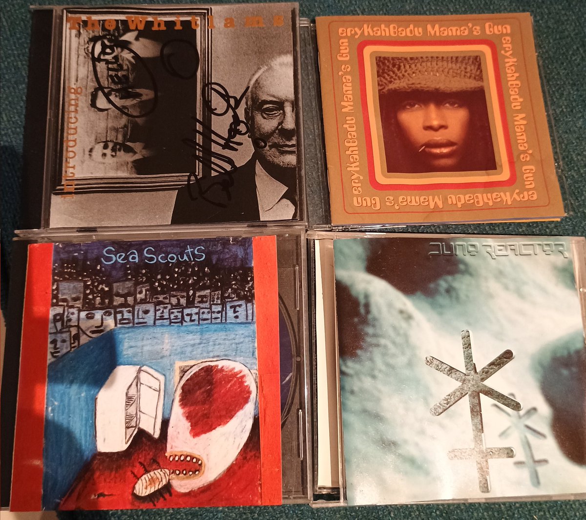 Canadian disco LP and random haul of CDs (dark ambient, Tasmanian noise rock, etc) from the dump shop this morning