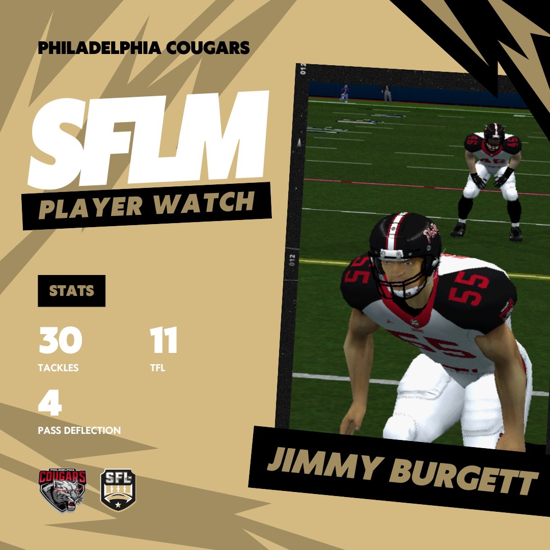 𝗦𝗙𝗟𝗺 𝗣𝗹𝗮𝘆𝗲𝗿 𝗪𝗮𝘁𝗰𝗵 📺👀
#SFLm #WEareSFLm

OLB Jimmy Burgett