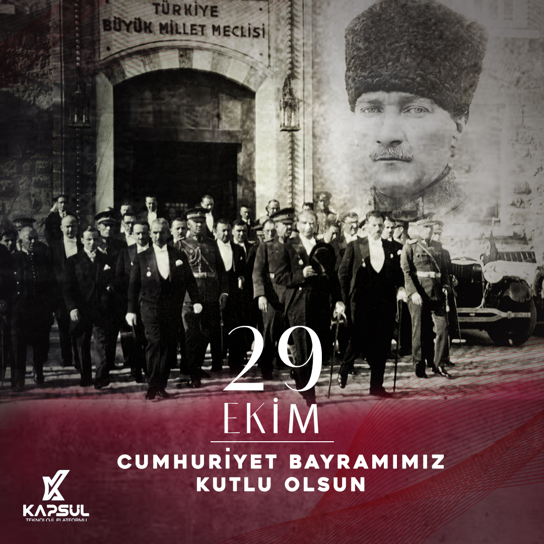 kapsul_ec's tweet photo. Cumhuriyetimizin 101. yılında, Ulu Önder Mustafa Kemal Atatürk ve silah arkadaşlarını, vatan uğruna canlarını feda eden tüm kahramanlarımızı saygıyla anıyoruz.
#CumhuriyetBayramı
#29Ekim
#101yıl
#kapsülteknolojiplatformu
#kapsülteknoloji
#effiencychallenge https://t.co/k1nwcXPTBy