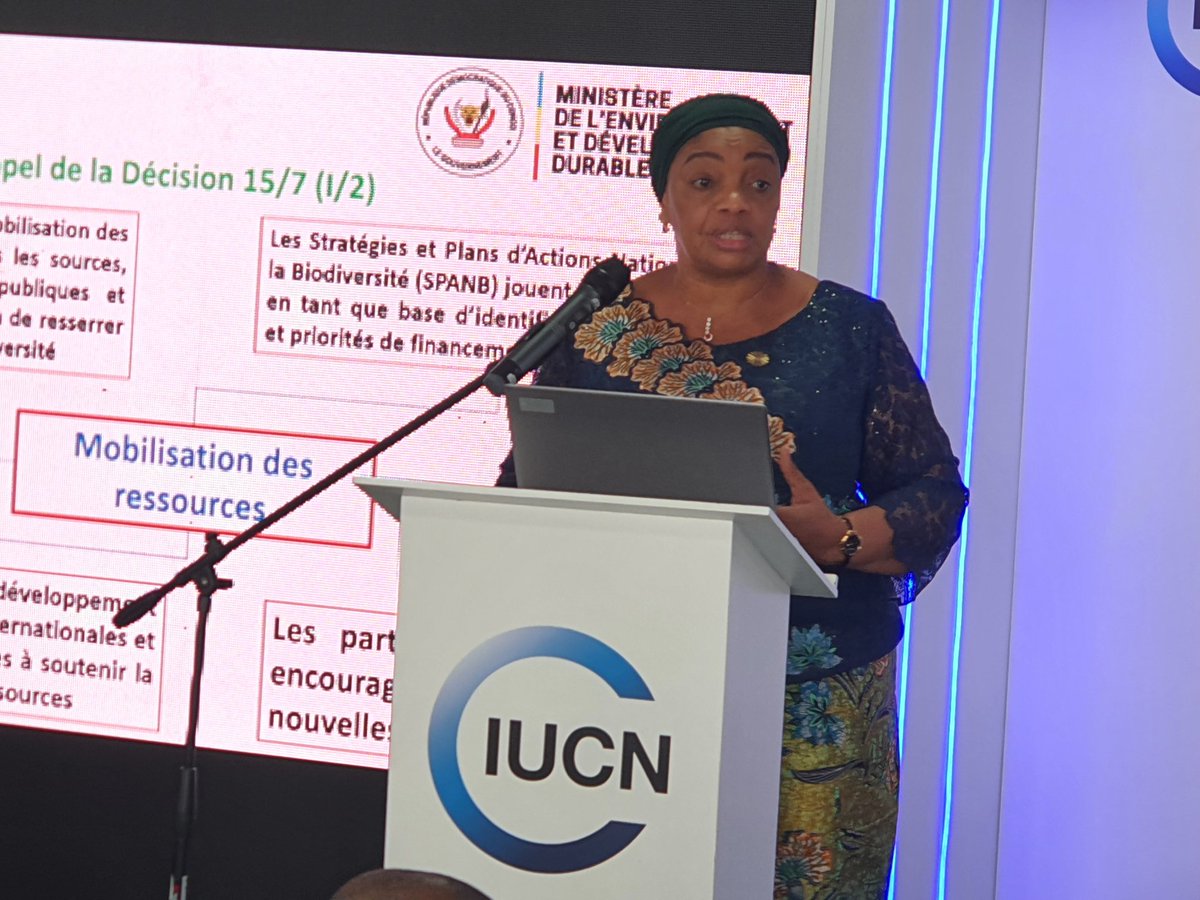 COP16 sur la Biodiversité à Cali : La Ministre d'État Eve BAZAIBA de la RDC invite les industries,  les États, les organisations sportives  utilisant   les images des animaux comme logo de leurs   entités  à financer la conservation de ces différentes espèces.