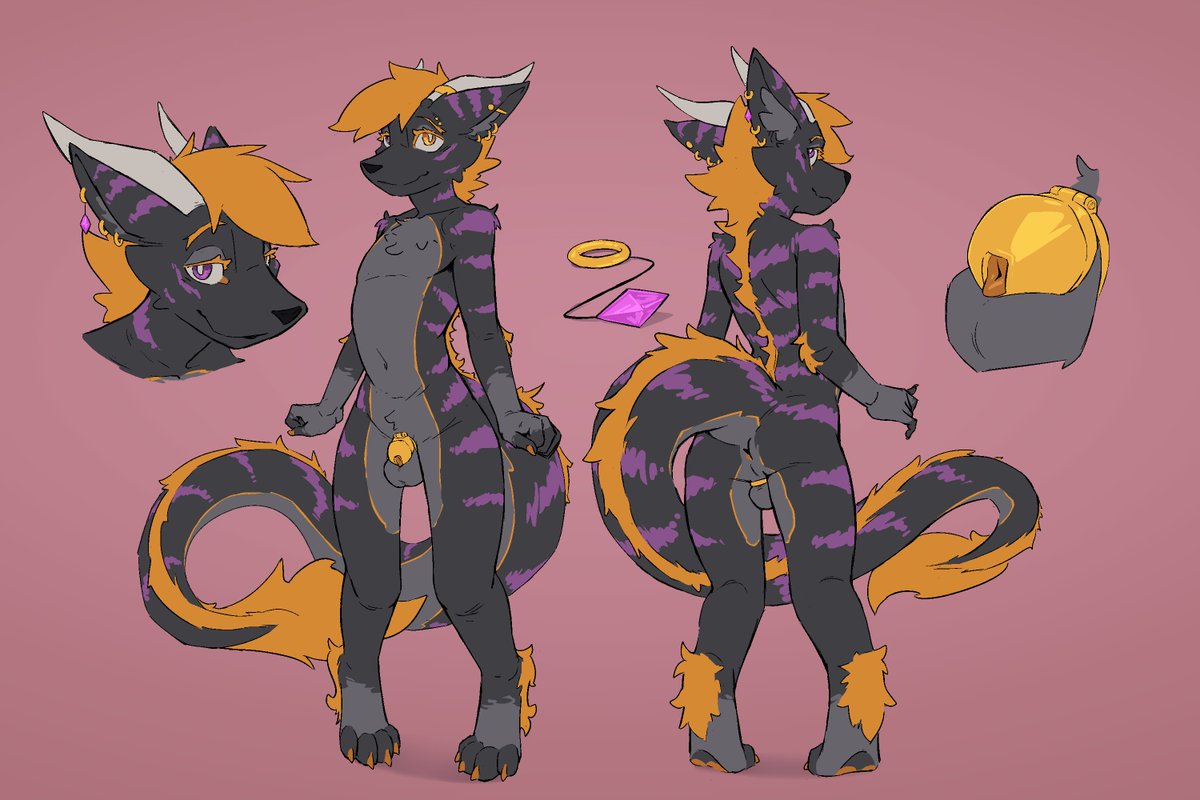 Ref sheet commission for EchoTheDergieFox over on FA