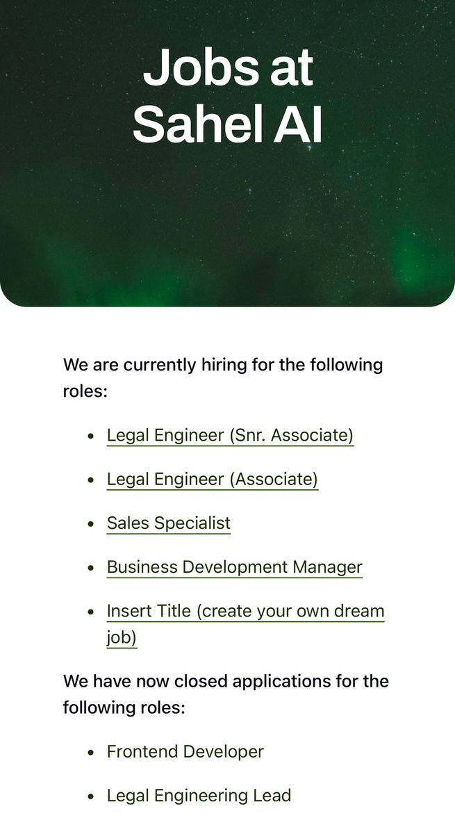 We are #hiring

sahel.ai/careers