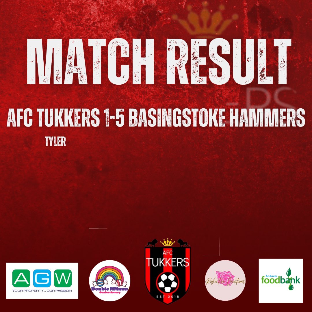 Bstoke Hammers 5-1 <a href="/AFCTukkers/">AFC Tukkers</a> 🔴⚫️

Goalscorers: 
<a href="/marcus_tylerr/">The Baker</a> ⚽️

#UpTheTurks 🔴⚫️