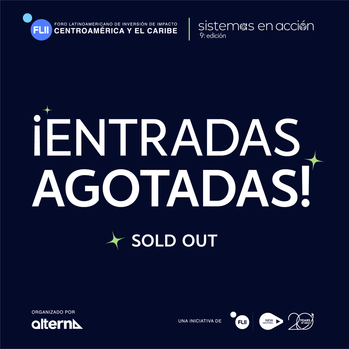 ¡Gracias! por el entusiasmo del ecosistema de inversión de impacto de Centroamérica y el Caribe; y por creer en el potencial transformador que la inversión de impacto representa para la región.🙌