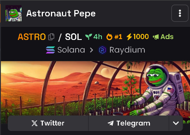 astropepe_sol's tweet photo. TOP-1 $ASTRO is the highest! https://t.co/2Cyki5lWp6