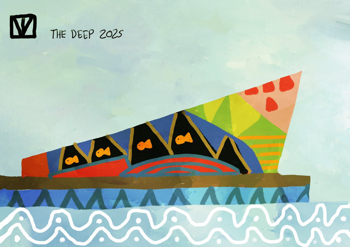 digihull's tweet image. Play around with style ‘loosely based on Mary Blair’ The Deep #TheDeep #procreate #hull