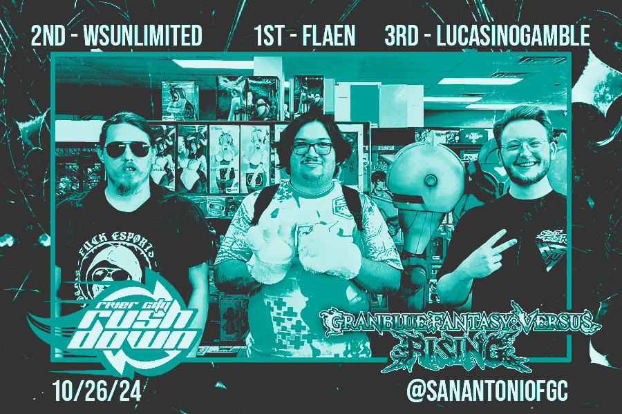 SanAntonioFGC's tweet photo. Much love to everyone who came out for our last Rushdown of 2024! Lots of new faces and competition. Below are the top 3 pics from each game. 

We'll have November's SAFGC schedule announced later today as well. https://t.co/kvDa9ibjRk