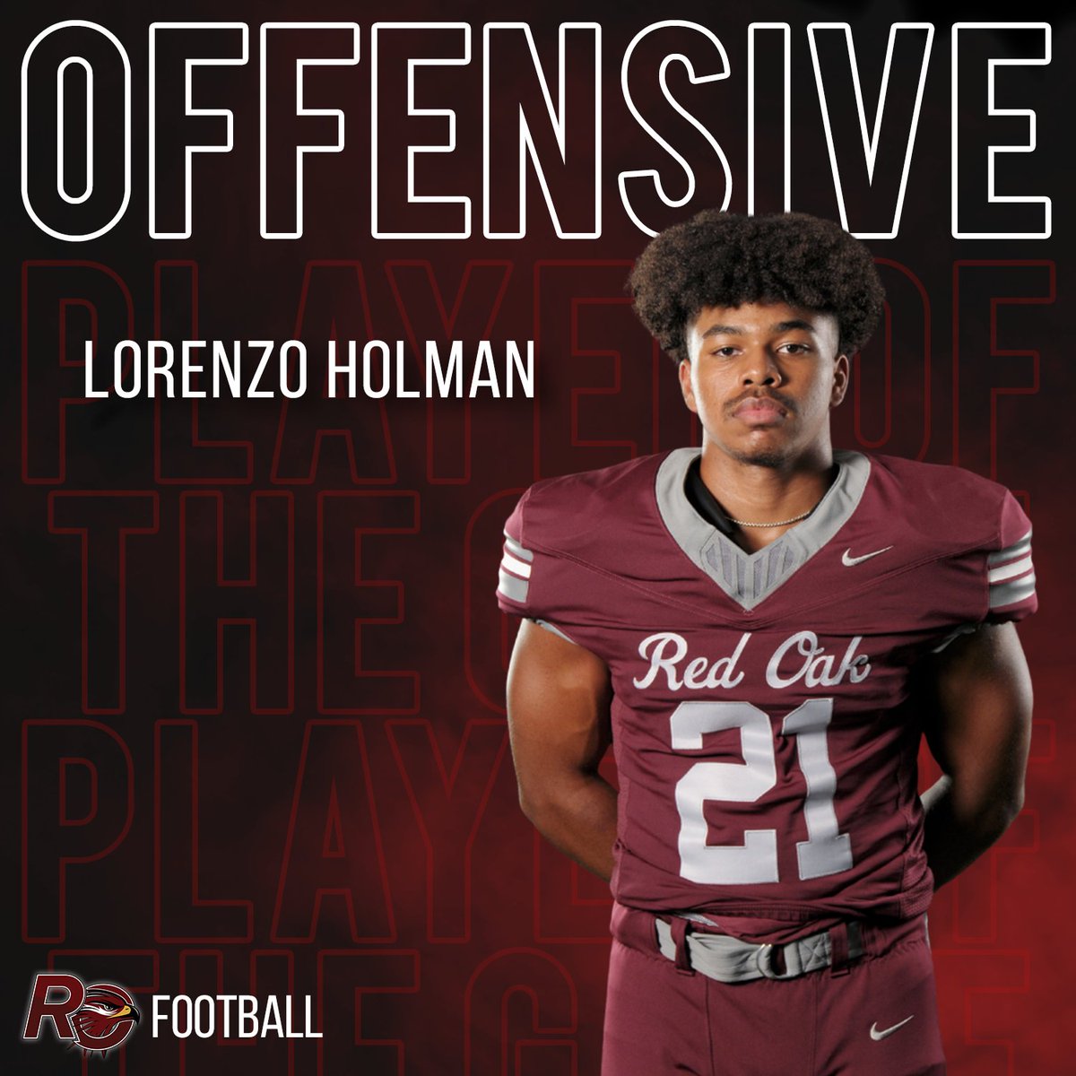 Players of the Game for the Burleson Centennial game are... 🥁 

🏈 Offensive Player of the Game - Lorenzo Holman
🏈 Defensive Player of the Game - Anthony Smith

#hawknation
#hawkpride