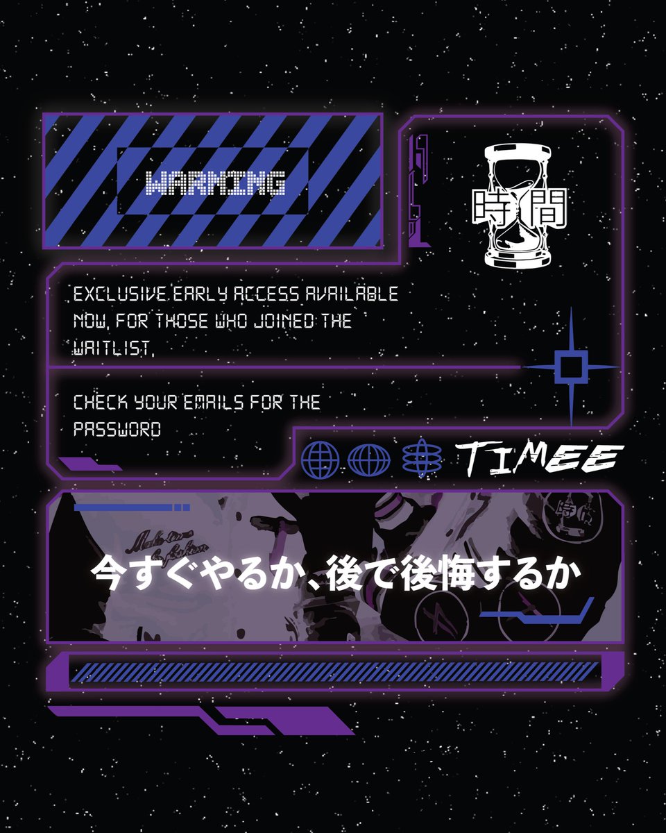 TIMEEUK's tweet photo. WARNING⚠️

Exclusive early access available now for those who joined the waitlist⏳

Check your emails for the password‼️

LINK IN BIO https://t.co/ircSt2jcNb