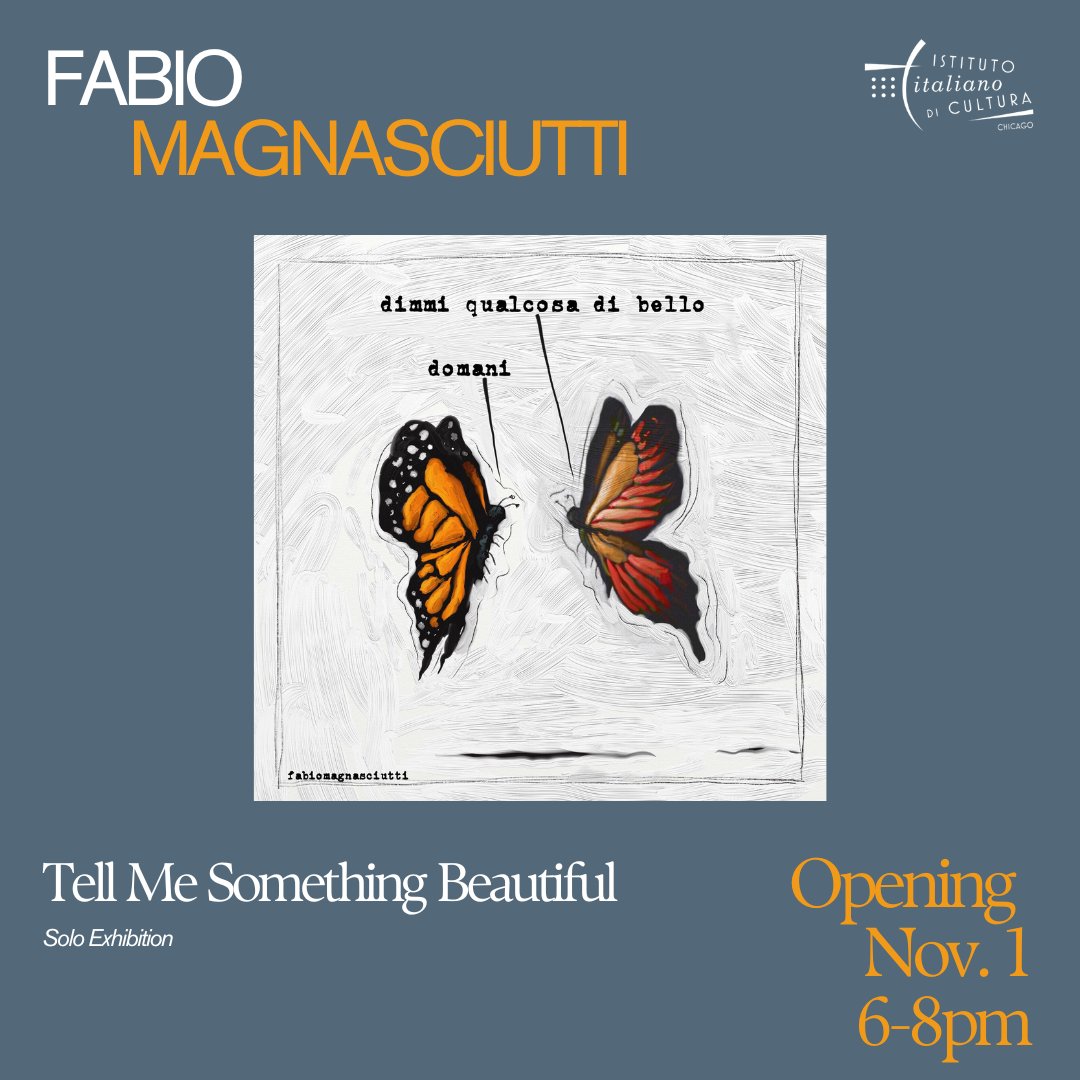 IIC_Chicago's tweet photo. On Friday, November 1 at 6-8pm join us for the public opening reception of "Tell Me Something Beautiful" a solo show by Fabio Magnasciutti

Registration is highly recommended at https://t.co/X8OquAN3q3

#illustration #italianart #grattage #exhibition https://t.co/VxSvost9En
