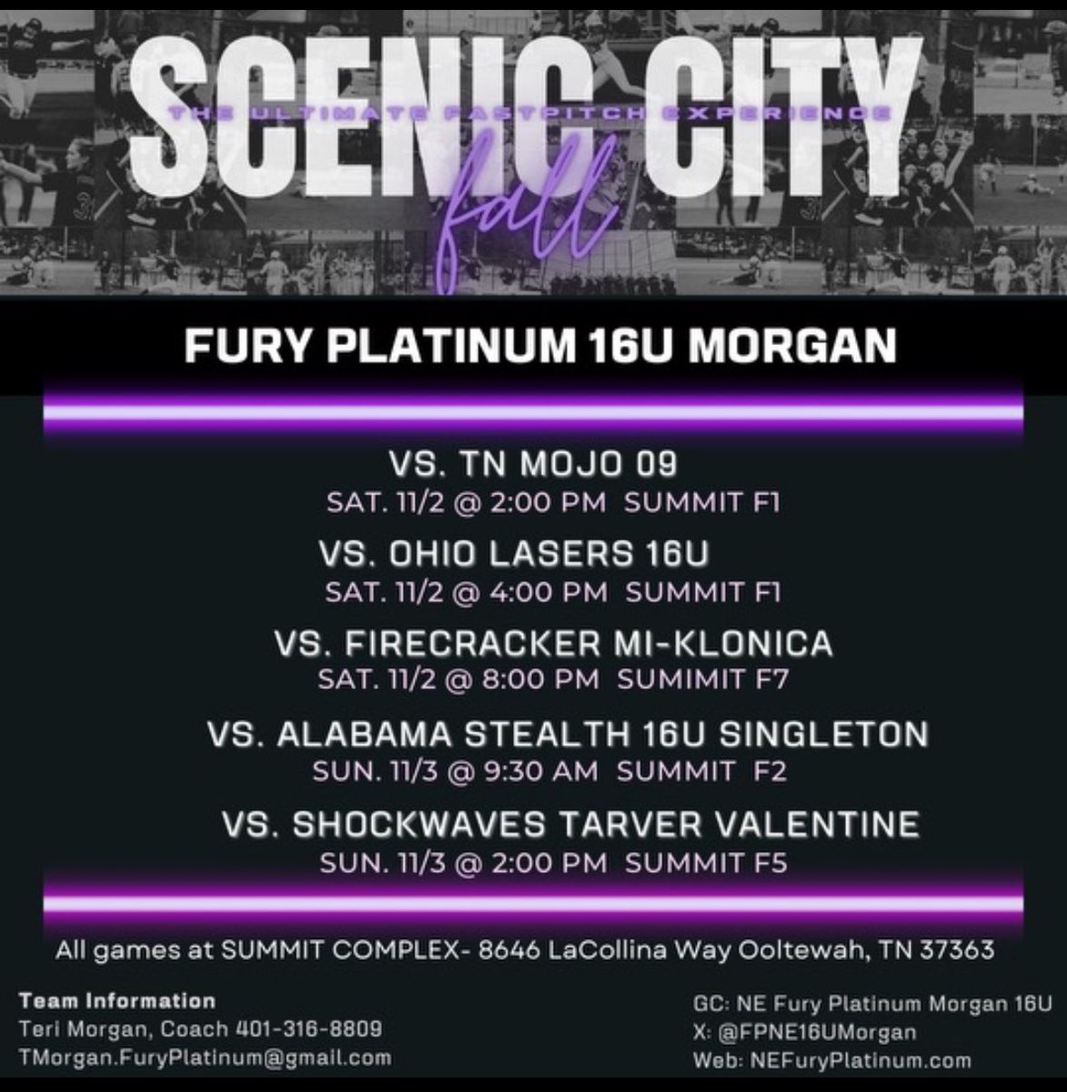 🔥Scenic City Fall Showcase 🔥 this weekend 🙌🙌 Can’t wait !! @FPNE16UMorgan