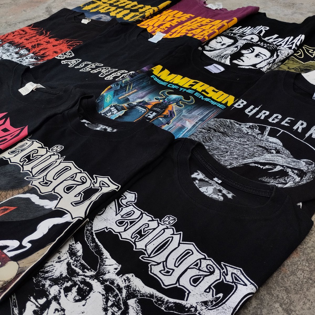 killiljoke's tweet photo. @meme_posser CP 088803179066
- Fuming mouth M 450K (9.5/10) gildan heavy evil greed
- Basement M 450K (9.5/10) gildan heavy
- Seringai high octane fest M 175K (9/10)
- Municipal waste M 295K (9.5/10)
- Seringai taring M 175K (9.5/10)
- H2O M (8.5/10) gildan heavy minus hole warna sablon aman https://t.co/FoNUtdqPAL