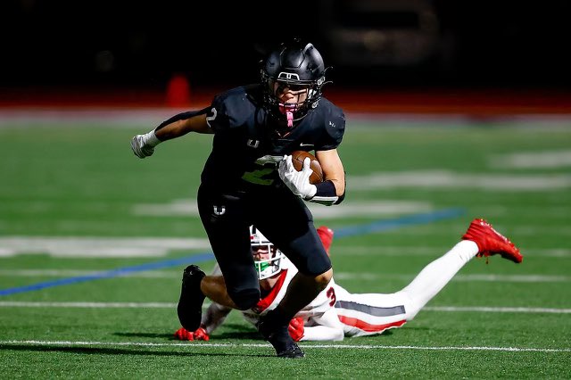 10-0! Onto Playoffs! Great team effort for every win!

Offense 0:00-3:31
Defense 3:32-5:26

Stats:
1,273 Total Yards 14 Total TDs
17 Total Tackles 1 TFL
1 Int 3 PBUs 
hudl.com/v/2QZWQy