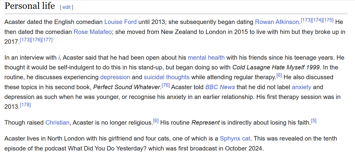 Dale_Townsend's tweet photo. @phlaimeaux You've already made it onto Acaster's Wiki page!!

@maxrushden @phlaimeaux https://t.co/QXw0FCQlkb