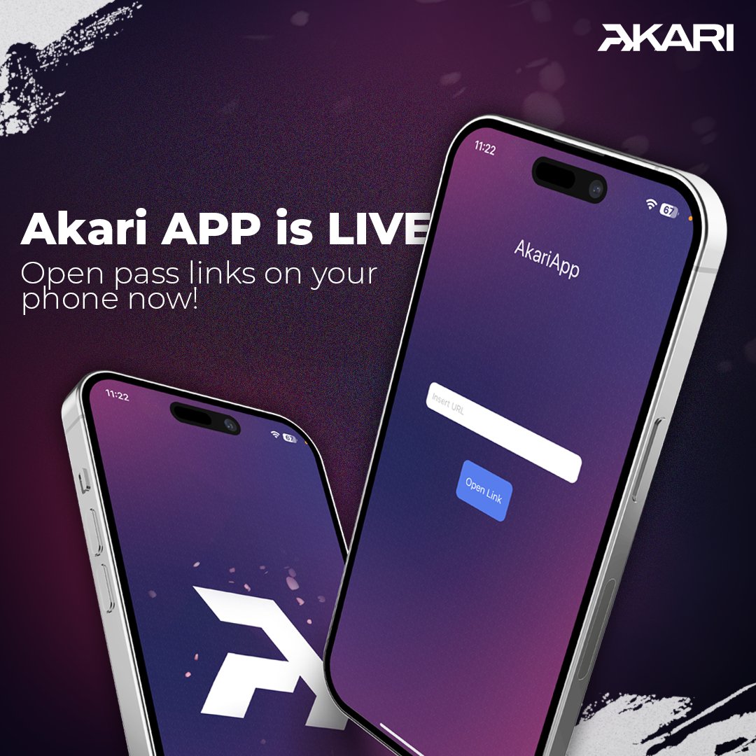 🌟 Akari App is LIVE ❗️

↪️Easily access your passes—open links directly on your phone! 

📈 We see no competition here